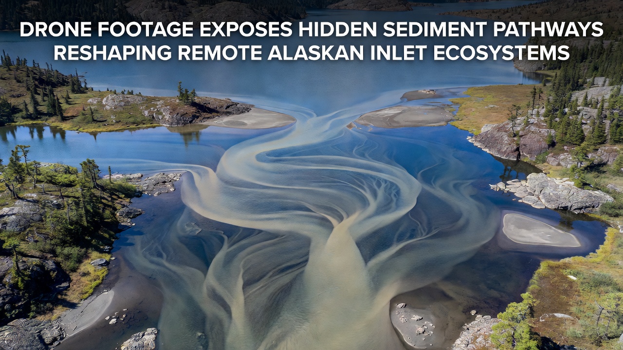 Drone Footage Reveals Submerged Sediment Channels Reshaping Alaska's Isolated Inlet Ecosystems